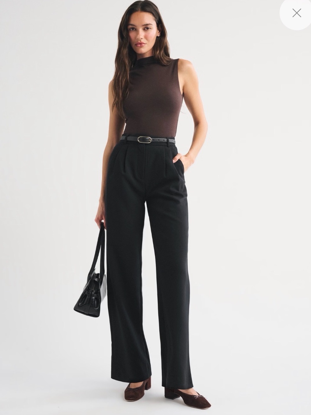 Abercrombie Sloane Tailored Wide Leg Pant